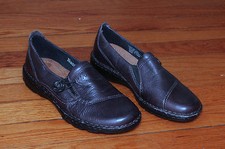 Mocassim lateral G. H. Bass 6M preto couro Bradshaw botão em excelente estado usado, usado comprar usado  Enviando para Brazil