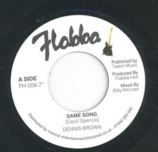 " SAME SONG." dennis brown. FLABBA 7in., usado comprar usado  Enviando para Brazil