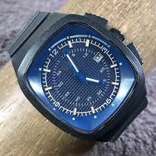 Relógio de quartzo Adidas masculino data ADH2116 preto borracha caixa de aço inoxidável 7 1/2" comprar usado  Enviando para Brazil