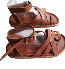 Sandals artisanales cuir d'occasion  Marseille IX