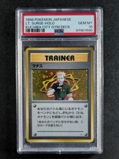1998 Pokemon LT. SURGE Gym 1: Leaders' Stadium Kuchiba City Gym Deck PSA 10 comprar usado  Enviando para Brazil