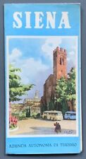 c1960 SIENA vintage FOLHETO DE VIAGEM Itália PASTA TURÍSTICA com MAPA comprar usado  Enviando para Brazil