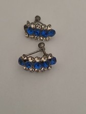 Vintage blue crystal for sale  KETTERING