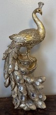 Gold coloured peacock for sale  POLEGATE