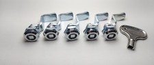 Juego × 5 Cierre De Leva Metálico Tipo Cam Lock Con Llave Cuadrada Para Gabinete, usado comprar usado  Enviando para Brazil