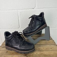 Rockport black leather for sale  WIGSTON