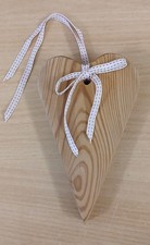 Hanging wooden hart for sale  WIGAN