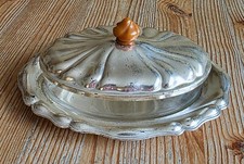 Jugendstil butterdose butter gebraucht kaufen  Treben