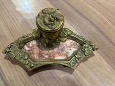 Encrier bronze marbre d'occasion  Montpon-Ménestérol