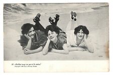Postard Mother May We Go In To Swim Ocean vista antiga 3 senhoras comprar usado  Enviando para Brazil