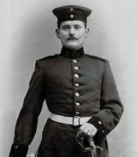Foto CDV militar soldado Frankfurt Alemanha estúdio década de 1900 comprar usado  Enviando para Brazil