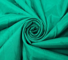Tecido para artesanato liso 100% seda pura sucata remanescente de sari verde água vintage Sushila comprar usado  Enviando para Brazil