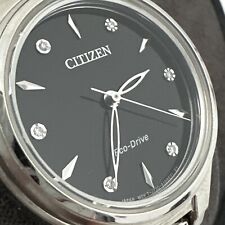 Relógio Citizen feminino diamante mostrador preto 29 mm FE2100-51E comprar usado  Enviando para Brazil