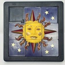 Rompecabezas de diapositivas 3D DaMert Company de colección estrellas del sol 4" x 4" 1993 bruja años 90 capricho segunda mano  Embacar hacia Mexico