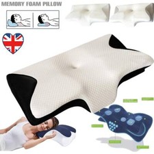 Usado, Travesseiro ergonômico de espuma com memória para alívio ortopédico da dor pescoço cervical ombro comprar usado  Enviando para Brazil