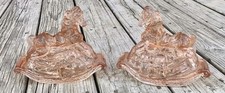 Pair pink depression for sale  Hockessin