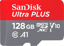 Tarjeta Sandisk 128 GB UltraPLUS MicroSDXC UHS-I SDSQUBC-128G segunda mano  Embacar hacia Mexico