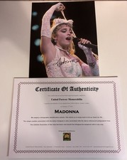 Madonna hand signed for sale  LONDON