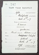 1907 taff vale for sale  HASTINGS