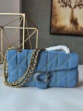 Bolsa de ombro COACH Tabby 26 acolchoada denim azul índigo CR704 tiracolo tomada NOVA comprar usado  Enviando para Brazil