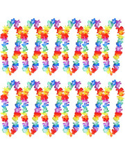 LOTE DE FESTA 6,12,24,48 LEI HAVAIANA HULA ALOHA HAVAIANA GALINHA FLOR DE VEADO GUIRLANDA comprar usado  Enviando para Brazil