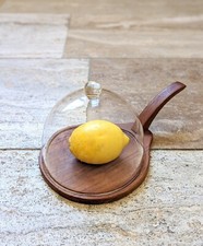 Glasglocke schneidebrett teakh gebraucht kaufen  Veitsbronn