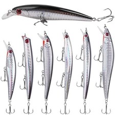 Kit de iscas de pesca em água salgada, iscas de pesca de surf iscas de minnow de água salgada , usado comprar usado  Enviando para Brazil