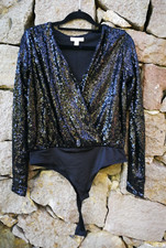 Black sequin wrap usato  Santa Teresa Gallura