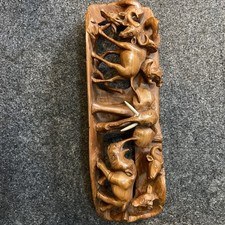 Handcarved kiaat wooden for sale  SUNDERLAND