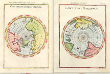 Conjunto de dois mapas do hemisfério continente septentrial e martelo meridional 1683  comprar usado  Enviando para Brazil