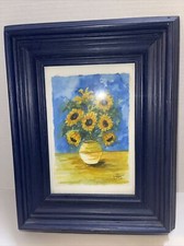 Sunflower painting watercolor for sale  Punta Gorda