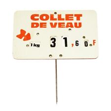 étiquette boucherie vintage d'occasion  Cerisy-la-Salle