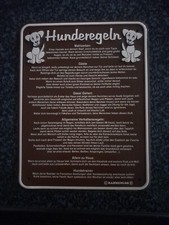 Blechschild schild hunderegeln gebraucht kaufen  Bad Camberg