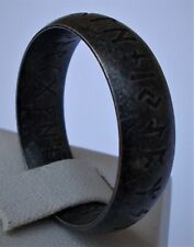 RUNENRING EDELSTAHL VIKING NORSE RUNEN ODIN WIKINGER RETRO SCHWARZ  BAND RING comprar usado  Enviando para Brazil