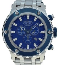 Relógio cronógrafo masculino 52mm Invicta Reserve Specialty azul/prata SS! Ref: 10085! comprar usado  Enviando para Brazil