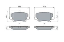 Bosch 0986424996 kit usato  Casapesenna