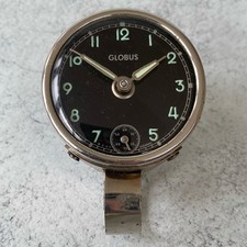 Vintage Globus Motocicleta/Ciclomotor Relógio de Vento Manual Fabricado na Alemanha Mostrador Preto, usado comprar usado  Enviando para Brazil