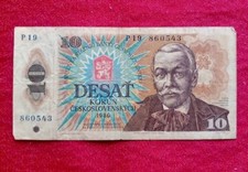 Cecoslovacchia banconota korun usato  Telese Terme