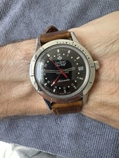 Zodiac Sea Wolf GMT Vintage 34 mm todo em aço , usado comprar usado  Enviando para Brazil