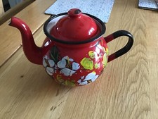 Painted boat teapot for sale  UK