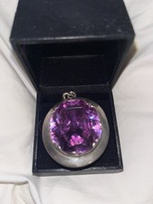 Huge amethyst pendant for sale  WEMYSS BAY