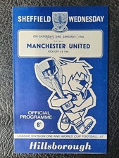 Programme sheffield wednesday for sale  BEDFORD