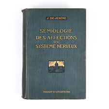 DEJERINE Sémiologie des Affections du Systéme Nerveux 1914 1st Ed Neurology book comprar usado  Enviando para Brazil