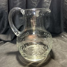 Floral etched glass for sale  Brooksville