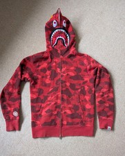 Bape shark hoodie for sale  MANCHESTER