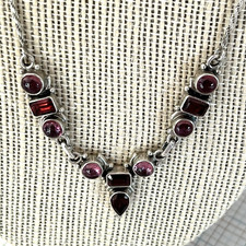 Sterling silver garnet d'occasion  Expédié en Belgium