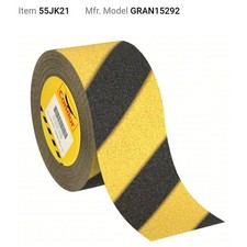 Fita antiderrapante Condor resistente preto/amarelo 46 grão 2 pol x 60 pés 55JK21A comprar usado  Enviando para Brazil