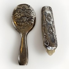 Espelho e pincel antigos de prata esterlina para mão Reynolds Angels William Neal London, usado comprar usado Espelho e pincel antigos de prata esterlina para mão Reynolds Angels William Neal London, usado comprar usado  Enviando para Brazil