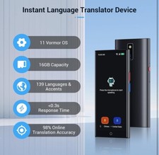 Dispositivo tradutor de idiomas Ganods Black GH-80B AI 139 idiomas. MSRP US$ 236 comprar usado  Enviando para Brazil