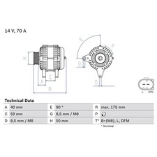 Bosch lichtmaschine seat gebraucht kaufen  Idar-Oberstein